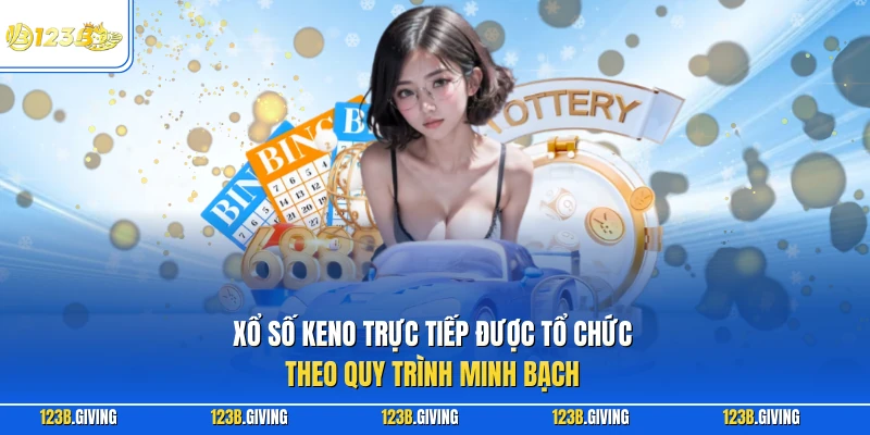 Xổ số Keno trực tiếp được tổ chức theo quy trình minh bạch